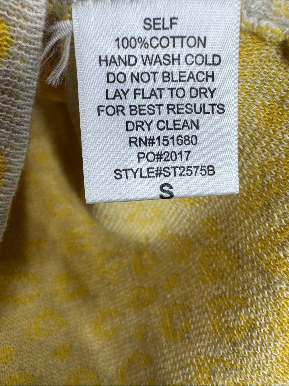 Storia Yellow Animal Print Cropped Textured Tank Size Small - Picture 5 of 7